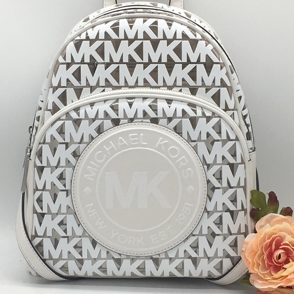 MICHAEL KORS ABBEY MD BACKPACK OPTIC WHITE - Picture 2 of 8